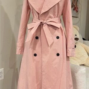 SHEIN Light Pink Button-Up Coat size 4